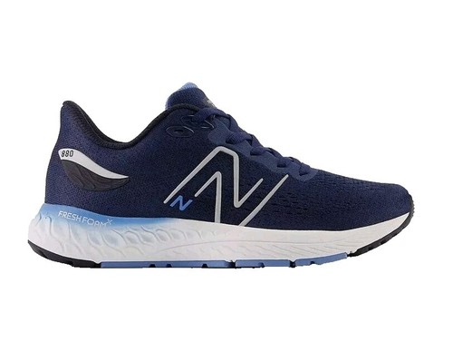 Sepatu New Balance 410 Navy Metallic Silver Trainers New