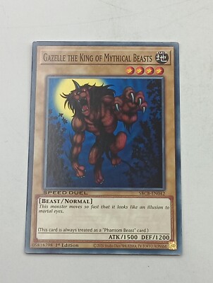 Yu-Gi-Oh Einzelkarte gazelle the king of mythical beasts bespielt