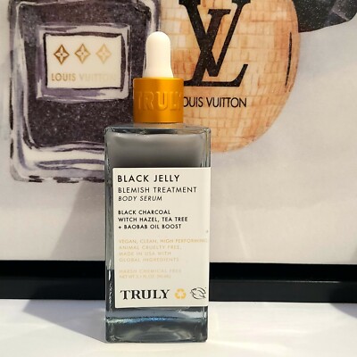 Truly BLACK JELLY Blemish Treatment Body Serum- (3.1 oz/90ml)- Brand New