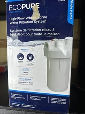 EcoPure High-Flow Whole Home Water Filter System with Pressure Release Button