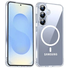 For Samsung Galaxy S25/S25 Plus MagSafe Case Clear Shockproof Bumper Slim Cover