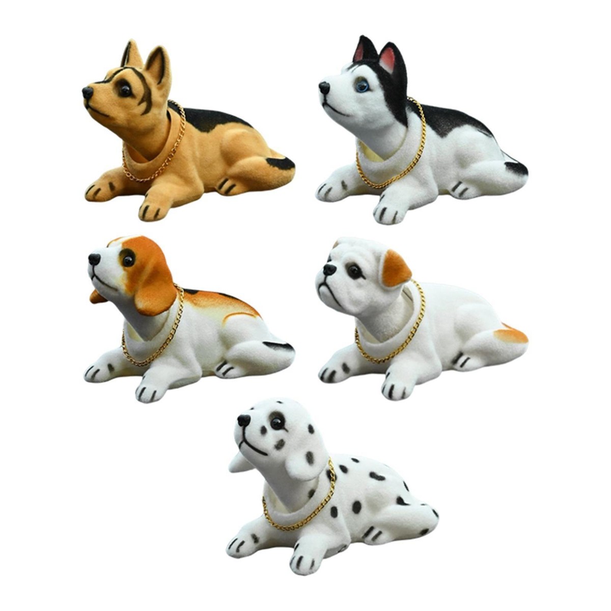 Bobble Head Dogs Shaking Head Dog Nodding Dog Figurine Puppy for