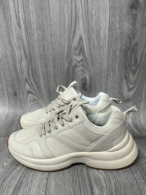 Womens Missguided Beige Chunky Trainers UK Size Brand New