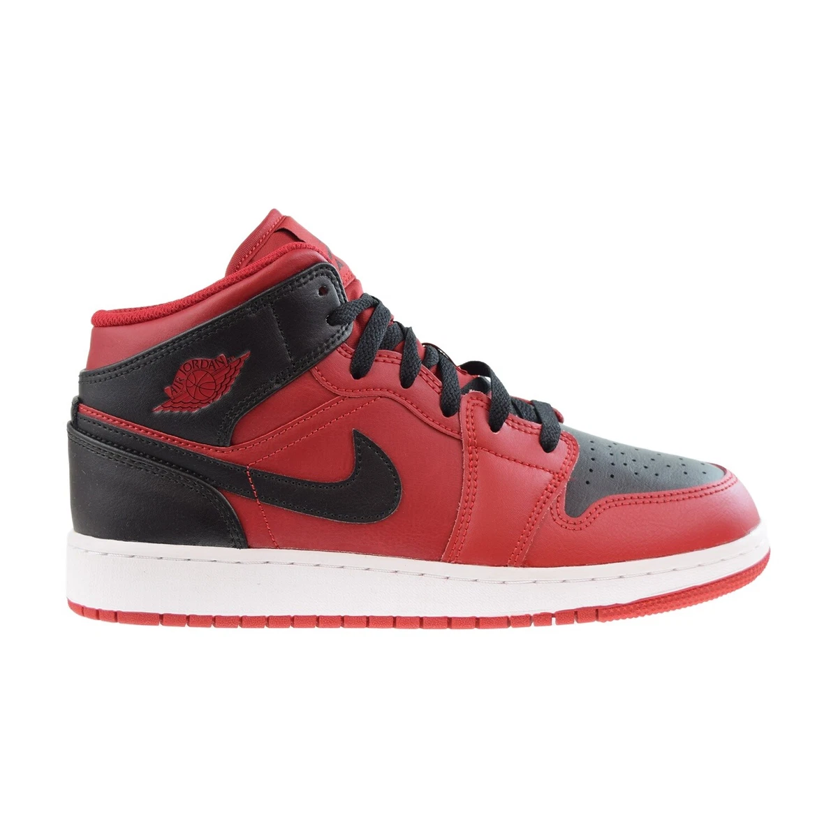 Chaussures pour petits enfants Air Jordan 1 Mid PS rouge noir 640734 660