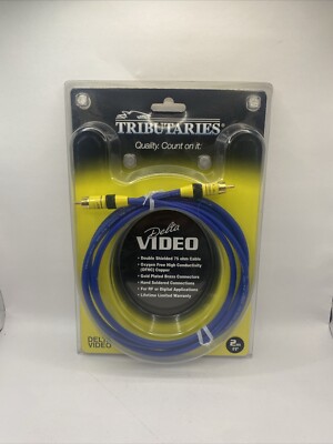 Tributaries Delta Video Cable   75 Ohm   Gold Plated Connectors   2m   New