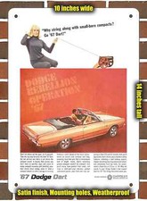 Metal Sign - 1967 Dodge Dart Convertible- 10x14 Inches Metal Sign - 1967 Dodge Dart Convertible- 10x14 Inches