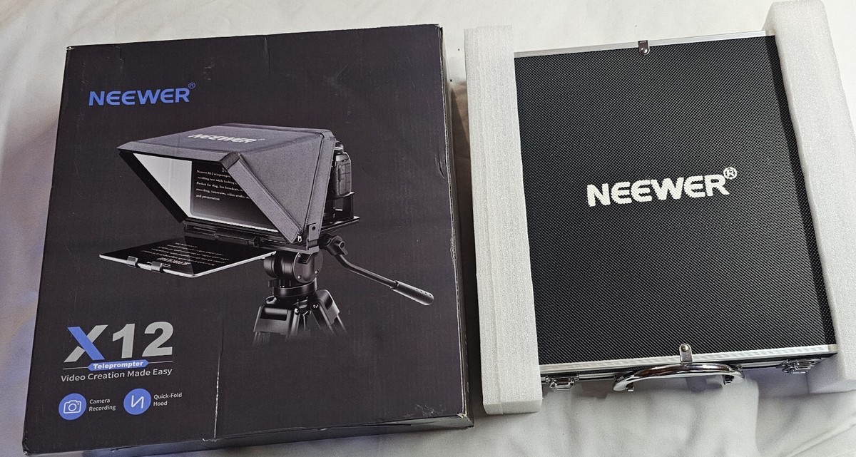 NEEWER X12 Aluminum Teleprompter w/ RT-113 Bluetooth Remote