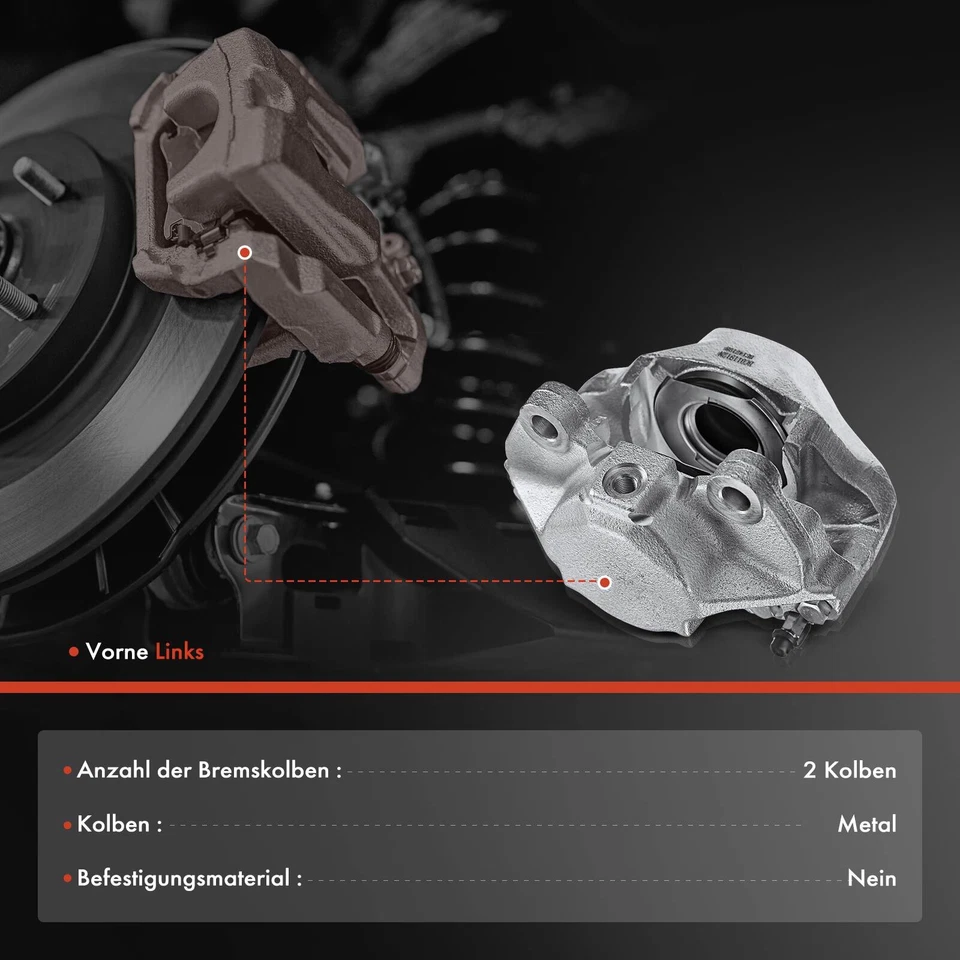 Pinza de freno de disco delantera izquierda mercedes-benz w108 w110 w114 190 200 220 280 Foto 2 de 4