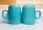 Fiesta RANGE TOP Salt and Pepper shakers ~ Turquoise