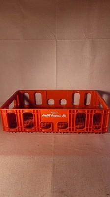 Vintage Coca-Cola HuskyLite rote Kunststoff  Kiste.