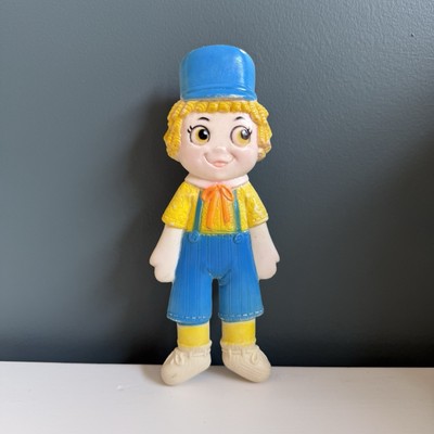 Rare Vintage 1974 Rubber Inc Squeak Toy Raggedy Andy Merrill Anne USA Doll WORKS