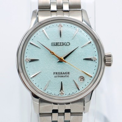 Seiko Presage Cocktail Time SRPL63J1 Frozen Mojito 34mm Automatic Diamond Dial