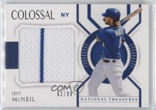 2021 Panini National Treasures Colossal Materials 62/99 Jeff McNeil #CM-JM 1cc7