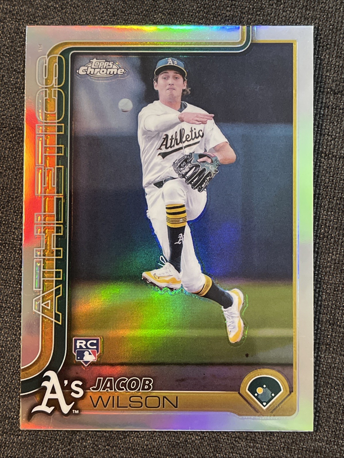 2025 Topps Chrome - Jacob Wilson #96 Refractor (RC) Awesome Color! EX-NM