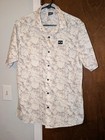Oakley Men's Button-Up Shirt Med Digi Sand Camo Woven Lightweight Summer/Golf