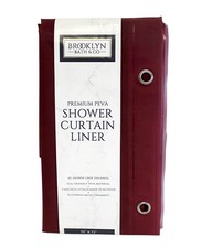 Premium 6 Guage PEVA Shower Curtain Liner - PVC Free Magnetized Bottom Odorle...