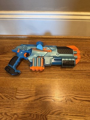 Tiger Electronics Lazer Tag Phoenix LTX Blaster Blue Orange - With Attachment
