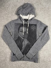 Obey Women's Grey Full-Zip Hoodie with Graphic Print Size S US 6