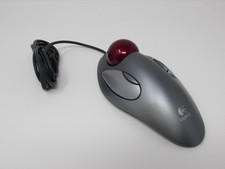 Logitech Trackman USB Red Marble Trackball Mo...