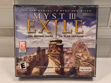 Myst III Exile Windows Macintosh CD ROM Computer Video Game 2001 Ubisoft PC MAC