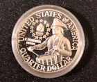 1976 S PROOF SILVER  Bicentennial Quarter in Capsule.
