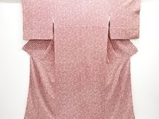 7652908: JAPANESE KIMONO / ANTIQUE KIMONO / TAISHO ROMAN STYLE / SILK / DIAGONAL