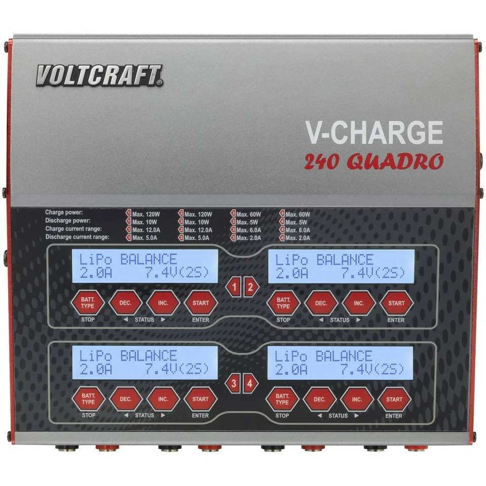 VOLTCRAFT V-Charge 240 Quadro Modellbau-Multifunktionsladegerät Ladegerät