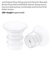 eufy 17mm Sizing Inserts for Wearable Breast Pump E10/E20/S1/S1 Pro 4 Pack