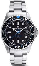 LORENZ Timmer Special Edition 030254EE Herrenuhr Schwarz Automatisch Stahl Ghier