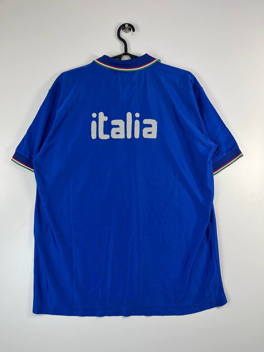 Italy 1990 Diadora Home Shirt Jersey World Cup Italy Original Size 