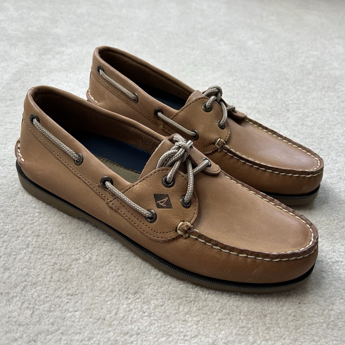 Sperry Top Sider Mens 8 Original 2 Eye Boat Shoes Leather Loafer