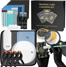 Card Care Cleaning Kit 17-in-1 Card Polishing Restoration Kit for Trading Cards