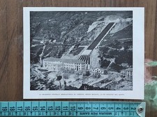 Cardano (Bolzano) la centrale idroelettrica nel 1932 antica stampa Alto Adige
