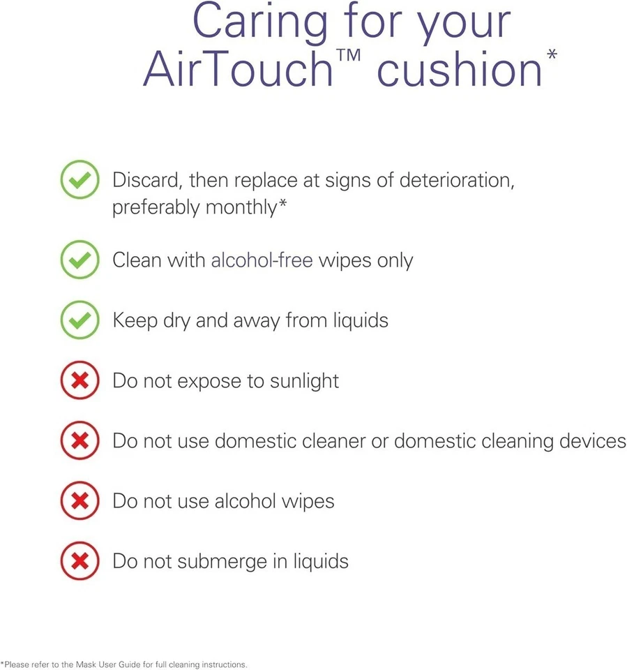 Pacote com 3 suprimentos ResMed AirTouch F20 almofada-CPAP - Imagem 4 de 4