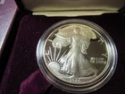 1986-S American Silver Eagle PROOF Silver Dollar Coin, US Mint! With BOX & COA!