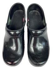 SANITA Black Danish Clogs Size 38 (US size 7) Nurse Chef Comfort