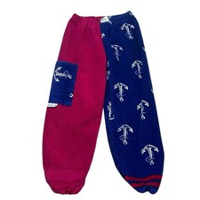 Kiki's Nation Towel pants Anchors Patchwork Kids Size Large Swimsuit Coverups