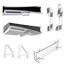For PS5 Slim Disc Digital Edition Console Horizontal Stand Mount Bracket Holder