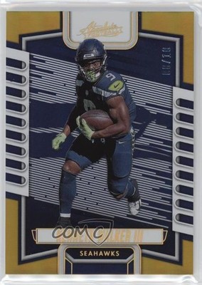 2023 Panini Absolute Gold Spectrum 6/10 Kenneth Walker III #42 qf8
