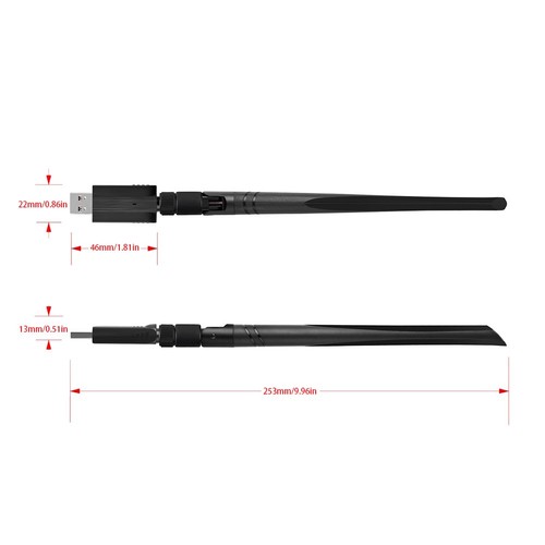 `1200M Dual Band Wifi Netzwerk Karte Usb3.0 Drahtlose Wifi Adapter Für Windo - Photo 9/9