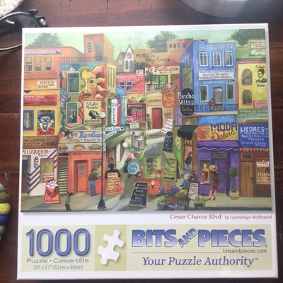 1000 Piece Bits and Pieces/Cesar Chavez Blvd Jigsaw Puzzle/New