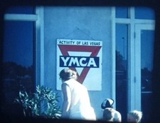 “Vegas Fam” (1957) 16mm Film Home Movie, YMCA, Concrete Pour, Dam, Fam, Beach +