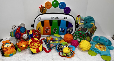 Baby Einstein Musical Piano + Assorted Baby Toys Lot