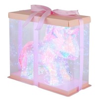 Tischleuchte Beistelllampe Leselampe Pink Kristall Effekt Touchdimmer H 26 Cm