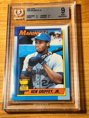 1990 Topps Ken Griffey Jr. #336 MLB Bloody Scar Error Card MINT