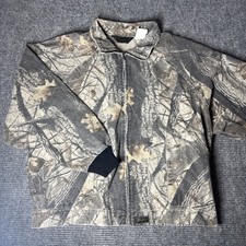 Vintage 80s Liberty Men  s 2XL Full Zip Camo Hunting Jacket Realtree Collared USA