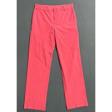 Vineyard Vines Performance Coral Pink Straight Leg Pants Youth Girl Size 16