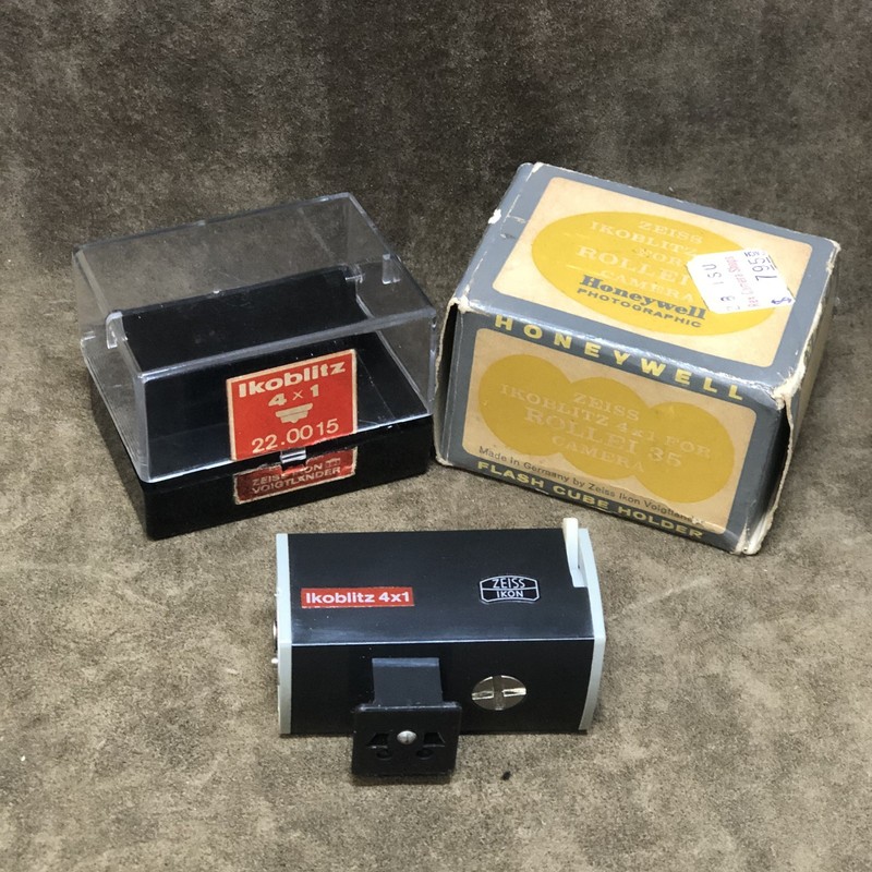 Honeywell Zeiss Ikoblitz 4x1 Flash Cube Holder for Rollei 35 (Boxed)