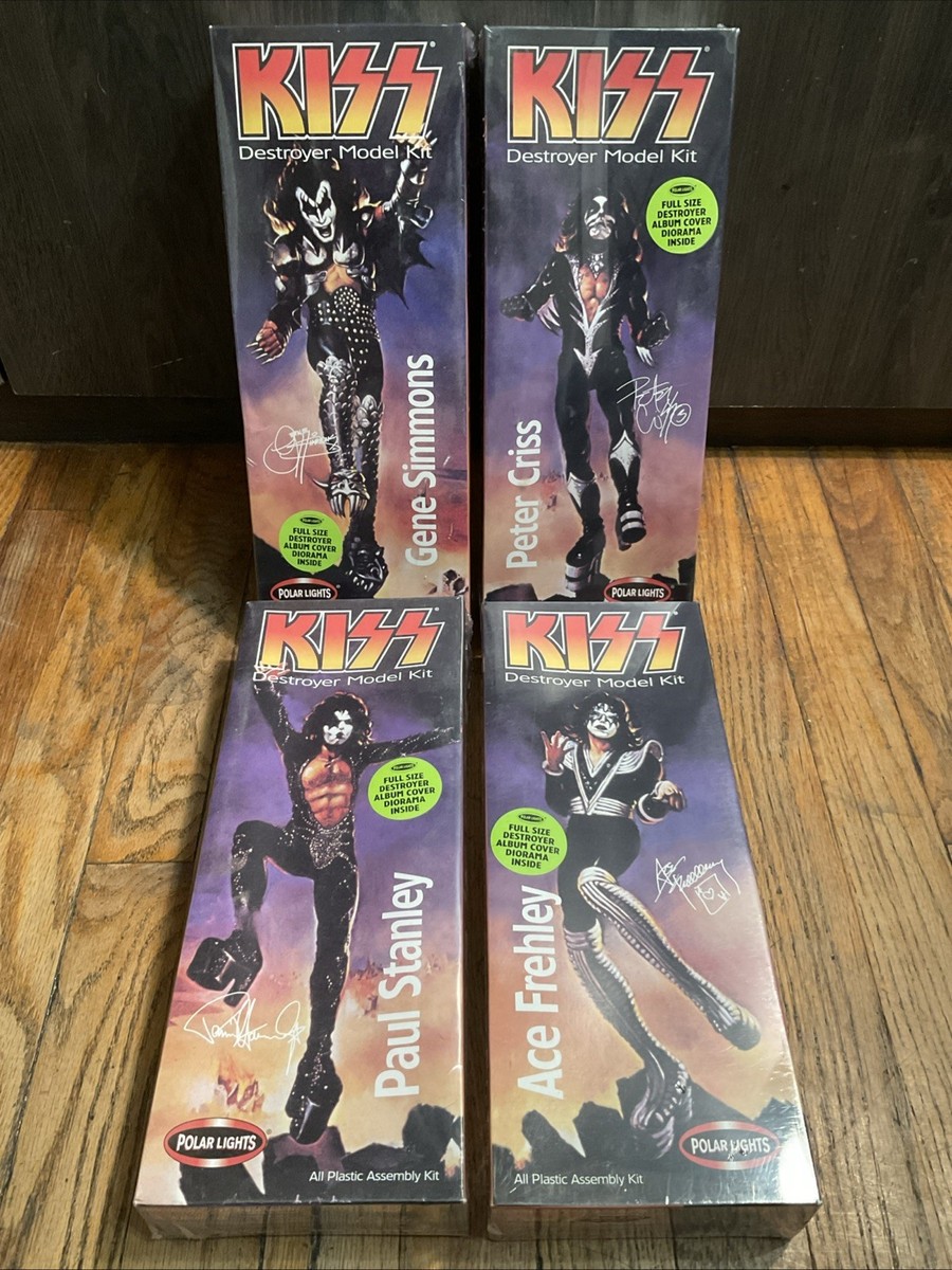 Kiss Polar Lights Destroyer Model Kit 4-Band Member Set | eBay