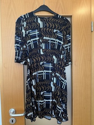 Next Petite Sommerkleid, Gr. UK 8P / Gr. 36, Schwarz mit Muster